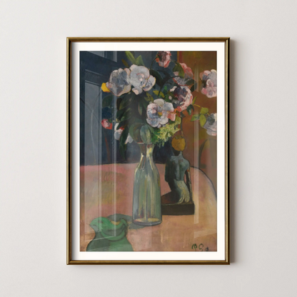 Roses et statuette by Paul Gauguin (1889)