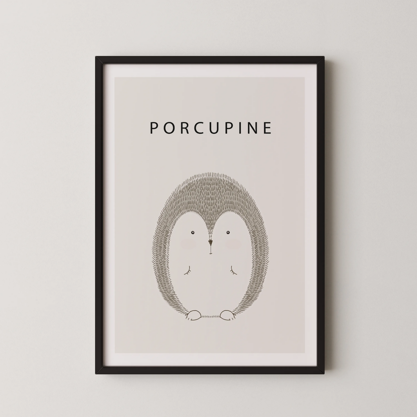 Porcupine - Nursery Prints
