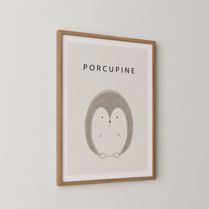 Porcupine - Nursery Prints