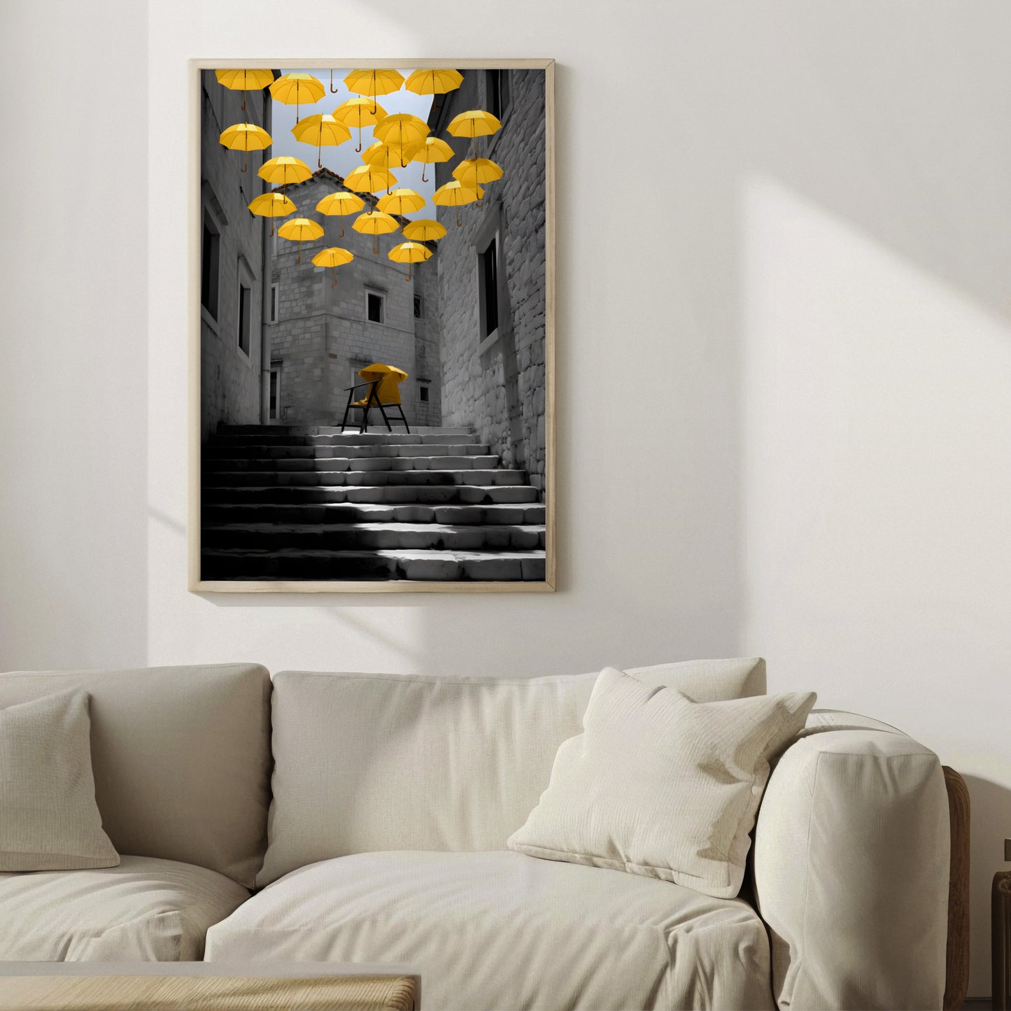 Yellow Umbrella Reverie
