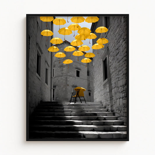 Yellow Umbrella Reverie