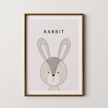 Rabbit - Nursery Prints