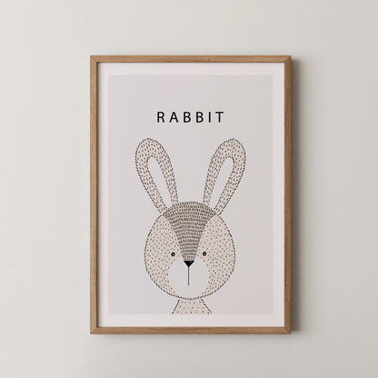 Rabbit - Nursery Prints