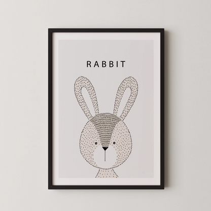 Rabbit - Nursery Prints