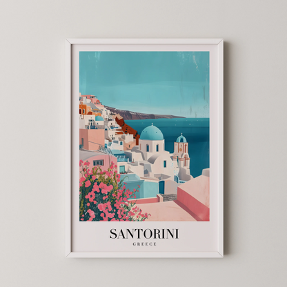 Santorini, Greece, City Prints