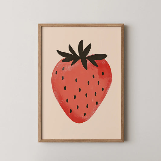 Strawberry - Nursery Prints