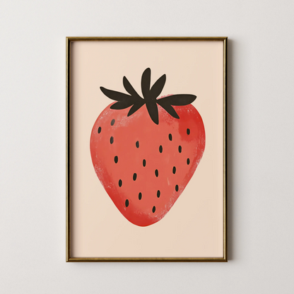 Strawberry - Nursery Prints