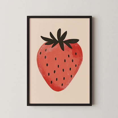 Strawberry - Nursery Prints