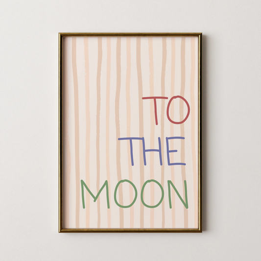 The Moon - Nursery Prints