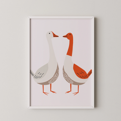 Twin Ducks - Nursery Prints