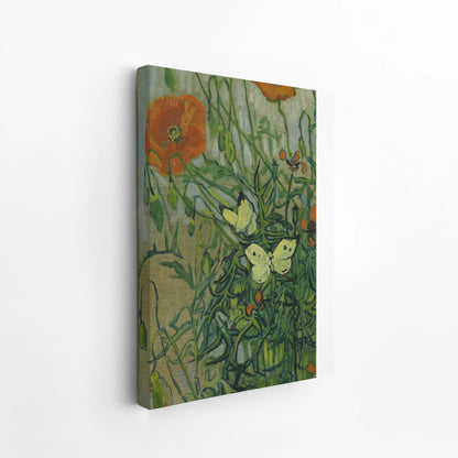 Butterflies and poppies by Van Gogh (1890)
