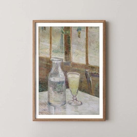 Café table with absinth by Van Gogh (1887)