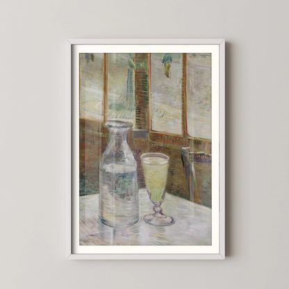 Café table with absinth by Van Gogh (1887)