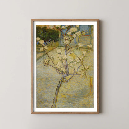 Small pear tree in blossom by Vincent Van Gogh (1888)