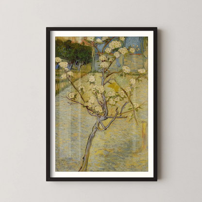 Small pear tree in blossom by Vincent Van Gogh (1888)