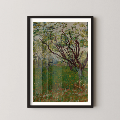 The Flowering Orchard by Vincent Van Gogh (1888)