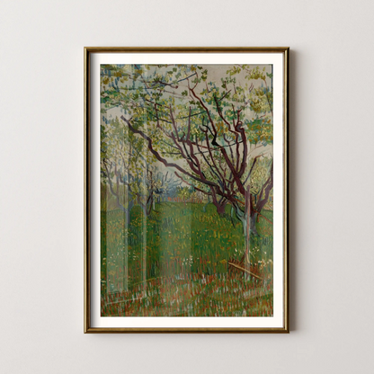 The Flowering Orchard by Vincent Van Gogh (1888)