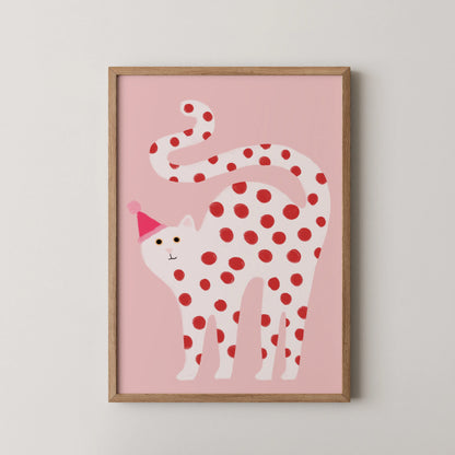 White cat - Nursery Prints