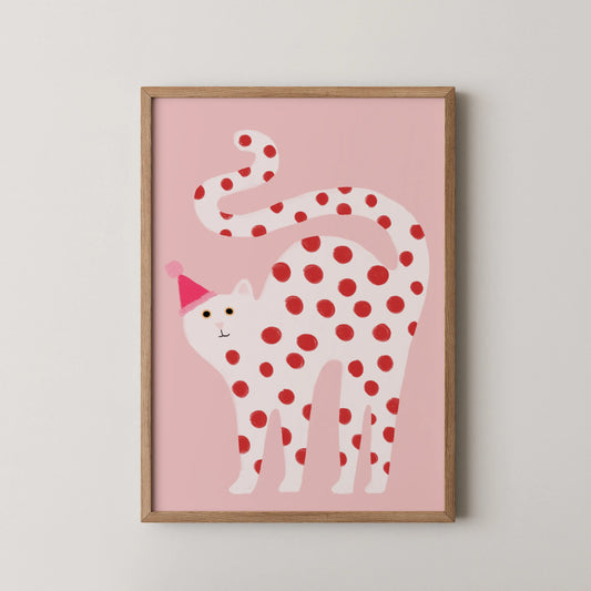 White cat - Nursery Prints