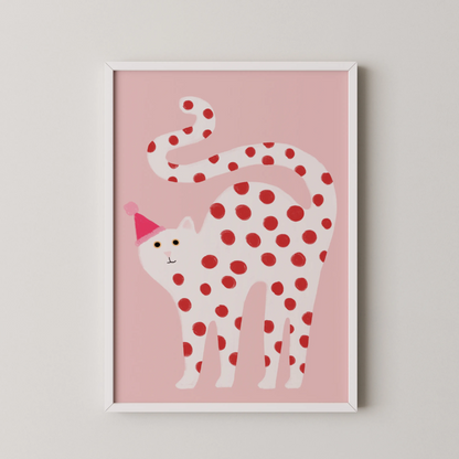 White cat - Nursery Prints